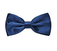 MASADA Pajarita brillante azul de ajuste continuo elaborada a mano con cierre de gancho 12 x 6 cm