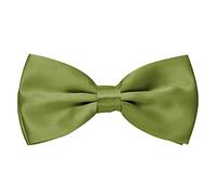 MASADA Pajarita brillante pistacho de ajuste continuo elaborada a mano con cierre de gancho 12 x 6 cm