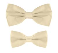 MASADA pajarita padre-hijo con look a juego, ya atada y ajustable - Beige
