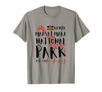 Masai Mara Parque Nacional Kenia Bandera Safari Jirafa Camiseta
