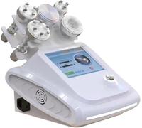 Masaje corporal Máquina de levantamiento facial RF Shaping Massager Skin Tightening Vacuum Massage Skin Care Anti Celulitis Face Body Use for Home and Salon (3 RF + Vacuum RF + 40K Cavitation)