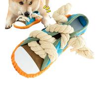Masaje de encías para perros, juguete para masticar en forma de zapato, juguete chirriante de cuerda para cachorros, para perros pequeños, medianos y grandes para masajear las encías en interiores y