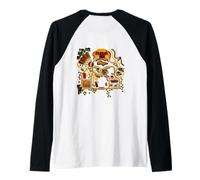 Masaje de espalda en pista de carreras para papás: juega con autos en la espalda de los papás Camiseta Manga Raglan