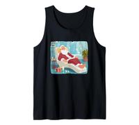 Masaje de SPA Fresco con Papá Noel para una Navidad Relajada Camiseta sin Mangas