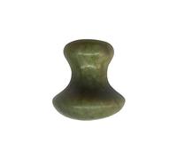 Masaje facial Rodillo verde Naturaleza Jade Rodillo Doble cabezas Jade Stone Face Lift Tool New Slimming Face Massager Beauty Care Set-No.14