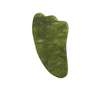 Masaje facial Rodillo verde Naturaleza Jade Rodillo Doble cabezas Jade Stone Face Lift Tool New Slimming Face Massager Beauty Care Set-No.4