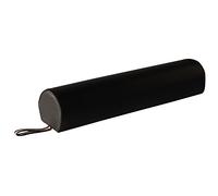 Masaje Masaje Masaje 3/4 Redondo Bolster, Negro, 15 cm