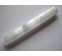 Masaje Varilla de piedras preciosas Selenita Color Blanco, L. aprox. 14 cm