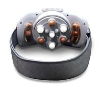 Masajeador Abdominal, Cinturón Abdominal Eléctrico Calentamiento 3 Intensidades Vibración Ajustables, Cabezal Masaje 15 Mm/Apagado Automático 15 Minutos/Masaje hacia Adelante hacia Atrás
