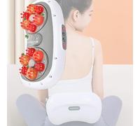 Masajeador Abdominal Eléctrico, Masaje De Amasamiento De Doble Placa, Terapia De Calor De 45 ℃, Masaje Asistido por 12 Imanes, Alivio del Dolor Menstrual