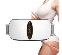 Masajeador Abdominal Eléctrico, Masajeador Abdominal Vibrante, 3 Niveles de Control de Temperatura, 5 Modos, Cinturón de Cintura con Vibración de Calor para Abdominales, Espalda, Cuello y Piernas