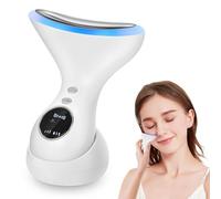 Masajeador Cara Cuello Antiarrugas, Masajeador de Belleza, EMS Masajeador Facial Electrico para Reafirmar la piel para rostro y cuello, Antiarrugas, Anti-envejecimiento, Rejuvenecimiento