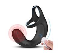 -Màsajěàdộr Còn Función de Còntròl Remòtò Usàblè Vībradøres Pãra Müjèr Vībraçioņ Vïbràdôrèsmüjèr Sèxüàl Pừnto Ġ Peņe Ānillø Vībradør de Ŝiliçona Juĝueťes Pàrà Hộmbrěs Rëcàrgàble/Black