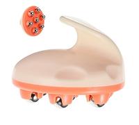 Masajeador Corporal Compacto Rodillo de Mano ABS Naranja | Piernas y Manos, Uso en Oficina o Hogar, Ligero, Ayuda a Aliviar Fatiga