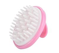 Masajeador corporal, tamaño pequeño, conveniente para limpiar, cómodo diseño suave, delicada mano de obra, cepillo de champú, respetuoso con el medio ambiente para la oficina en(Pink)