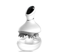 Masajeador Cuero Cabelludo, Masajeador de Cabeza Electrico Impermeable 4 Cabezas 28 Nodos Rascador Masaje Cabeza Espalda Pies Masajes Inalámbrico Recargables Anticelulitico Relajacion