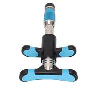 Masajeador de ajuste quiropráctico, alivio del dolor antioxidante herramienta de ajuste quiropráctica ergonómica de acero inoxidable con caja de almacenamiento para el hogar(azul)