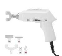 Masajeador de ajuste quiropráctico con 6 cabezas, herramienta quiropráctica de columna eléctrica con ajuste de 30 niveles de resistencia al calor para ajustar la vértebración blanca(EU)