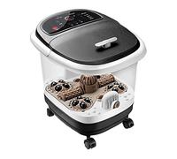 Masajeador de Baño de Spa para Pies con Calentamiento Rápido, Remojo de Pies con Control Táctil de Temperatura Digital Ajustable en el Tiempo, 4 Rodillos de Masaje de Maíz, Alivio Del Estrés de Los Pi