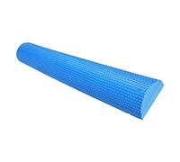 Masajeador de bloques blandos de espuma de alta densidad, medio rodillo redondo de fisio for fitness en el hogar, azul 60 cm (Color : Bule 60cm)