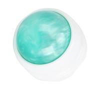 Masajeador de bolas, plástico 3 colores diferentes Base blanca Bola de masaje manual para mano para pierna para recuperación de masaje para cuello(Esmeralda)
