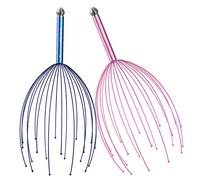 Masajeador de cabeza con 20 dedos de masaje, femometer Araña de Masaje para la Cabeza Manual Masaje y relajación profunda y mejor sueño, 2 paquete