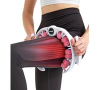 Masajeador de celulitis, 360° efectivo anticelulítico, con asas de rodillo extraíbles para muslos, rodillo de fascia y piernas, para celulitis muslos, drenaje linfático, color rosa