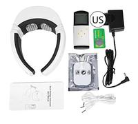 Masajeador de cuello con control remoto inalámbrico Meridiano, vibración corporal, relajación corporal, dispositivo de cuidado de la salud, instrumento de masaje de vértebra cervical, enchufe de Estados Unidos
