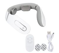 Masajeador de Cuello de Pulso Eléctrico Inteligente con Calor, Masajeador de Cuello Electromagnético para Aliviar el Dolor para la Oficina en el Hogar, 5 Modos 20 Niveles de Intensidad