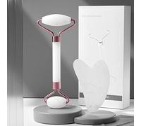 Masajeador De Cuello De Spa Facial Para Rodillo Facial Gua Sha, Rascador, Elevación, Cuidado De Los Ojos, Resina Guasha, 1 Juego,Resina-Blanco-2Uds-Caja