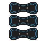 Masajeador de cuello eléctrico portátil, 3 unidades de amplificador de masaje automático, masajeador de piernas de onda electromagnética, almohadilla de masaje de cuello portátil EMS para espalda