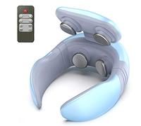 Masajeador de cuello, Masajeador de cuello de pulso electromagnético Masaje de cuello de tejido profundo con calor, alivia el dolor muscular cervical y cansancio masajeador de cuello portátil