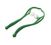 Masajeador de cuello Shiatsu Deep Tissue Masajeador de hombros de dos puntos, diseño de mango ergonómico, ligero y portátil, Mni272 (verde, talla única)