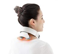 Masajeador de cuello, Shiatsu, masajeador de cuello, tejido profundo (cuatro cabezas) pulso electromagnético masajeador cervical inteligente con función de calefacción para el hogar, oficina, coche