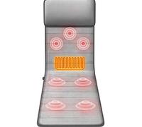 Masajeador de cuello y espalda Colchoneta de masaje con calefacción con 20 cabezales de masaje de amasado Shiatsu para el cuello Almohadilla de calefacción Colchón de masaje de cuerpo completo Cojín