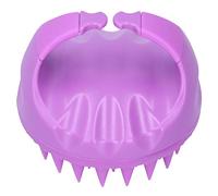 Masajeador de Cuero Cabelludo, Cepillo de Champú, Cerdas de Silicona Suave Multifuncional para Hombres Y Mujeres para Exfoliar el Crecimiento del Cabello Y Eliminar la Caspa(Púrpura)