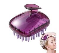 Masajeador de cuero cabelludo de silicona - Cepillo de champú antideslizante con cerdas y flexibles | Depurador de cabello de limpieza profunda para eliminación de caspa y estimulación del crec