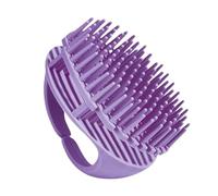 Masajeador de cuero cabelludo de silicona, cepillo de lavado y exfoliación para cuero cabelludo(purple)