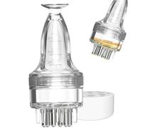 Masajeador de cuero cabelludo para el crecimiento del cabello 3 ml transparente con aplicador de aceite capilar y peine portátil para viajes en casa.