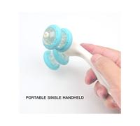 Masajeador de doble rueda abdominal Cintura cadera Brazo Abrazadera Esculpido de carne Rodillo firme