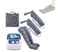 Masajeador de drenaje linfático, máquina de masaje de terneros Dolor relajado, 4/6 de cavidad de drenaje linfático compresión de aire masajeador de piernas, función de sincronización, para brazo de