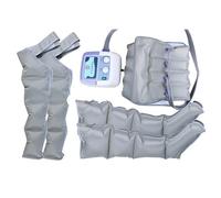 Masajeador de drenaje linfático, máquina de masaje de terneros Dolor relajado, 4/6 de cavidad de drenaje linfático compresión de aire masajeador de piernas, función de sincronización, para brazo de