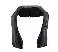 Masajeador De Espalda Eléctrico Recargable Con Hombro Y Cuello Shiatsu Diseñado Para Masaje Corporal En La Oficina En Casa Cuerpo De Bajo Ruido, Cierre Automático (Color : Negro)