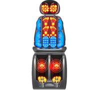 Masajeador de Espalda Shiatsu Sillon Masaje Detrás de la Cintura Masaje Sncrono alta Frecuencia Vibración 3 Ajustes de Altura Se Puede Combinar y Dividir Libremente