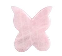 Masajeador De Estiramiento Facial Con Raspador De Gouache De Jade Rosa Natural Para La Cara Gua Sha Board Skin Face Relax Sliming Beauty,HuDie