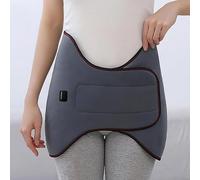Masajeador de estómago abdominal, cinturón para aliviar el dolor de ciática con calefacción eléctrica, con 4 motores de vibración, 3 niveles de temperatura (55-65 °C), para caderas de hasta 129 cm