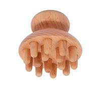 Masajeador de Forma de Hongo de Madera, Herramienta de Masaje Manual de Madera, Anticelulítico, Drenaje Linfático, Meridianos Transparentes, Herramienta de Masaje Manual Portátil para Cabeza,