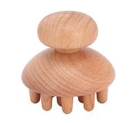 Masajeador De Hongos De Madera, Masajeador Manual De Hongos De Madera Que Promueve La Circulación Meridianos Transparentes Herramienta De Masaje Manual Portátil Para La Cabeza Cintura Vientre Muslos