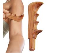 Masajeador de madera con, herramienta de masaje de madera natural | Suministros manuales para el cuidado de la salud con diseño portátil, viajes, hogar, cuello, hombro y pie