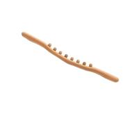 Masajeador de madera para terapia, rodillo de punto de activación, madera Gua Sha, palo de masaje, fascia, abdomen, cuerpo, herramienta de alivio del vientre (tipo S)